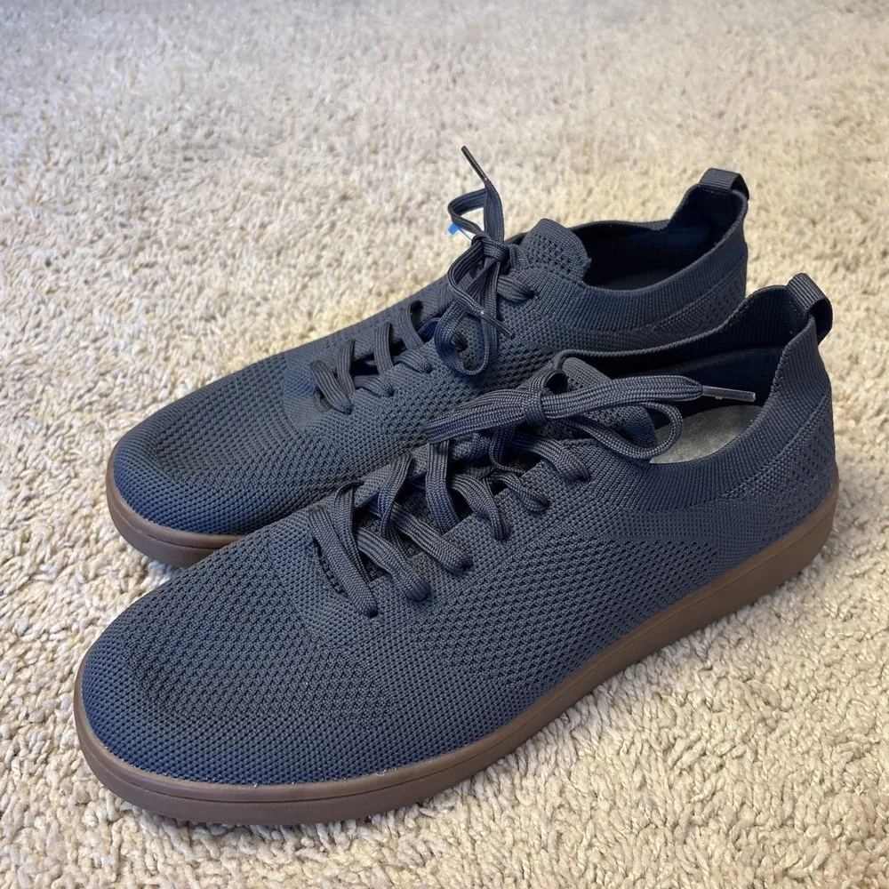 SUAVS The Zilker Gum Mens Gray Knit Comfort Lace Up Sneakers Size US 13 EUR 46